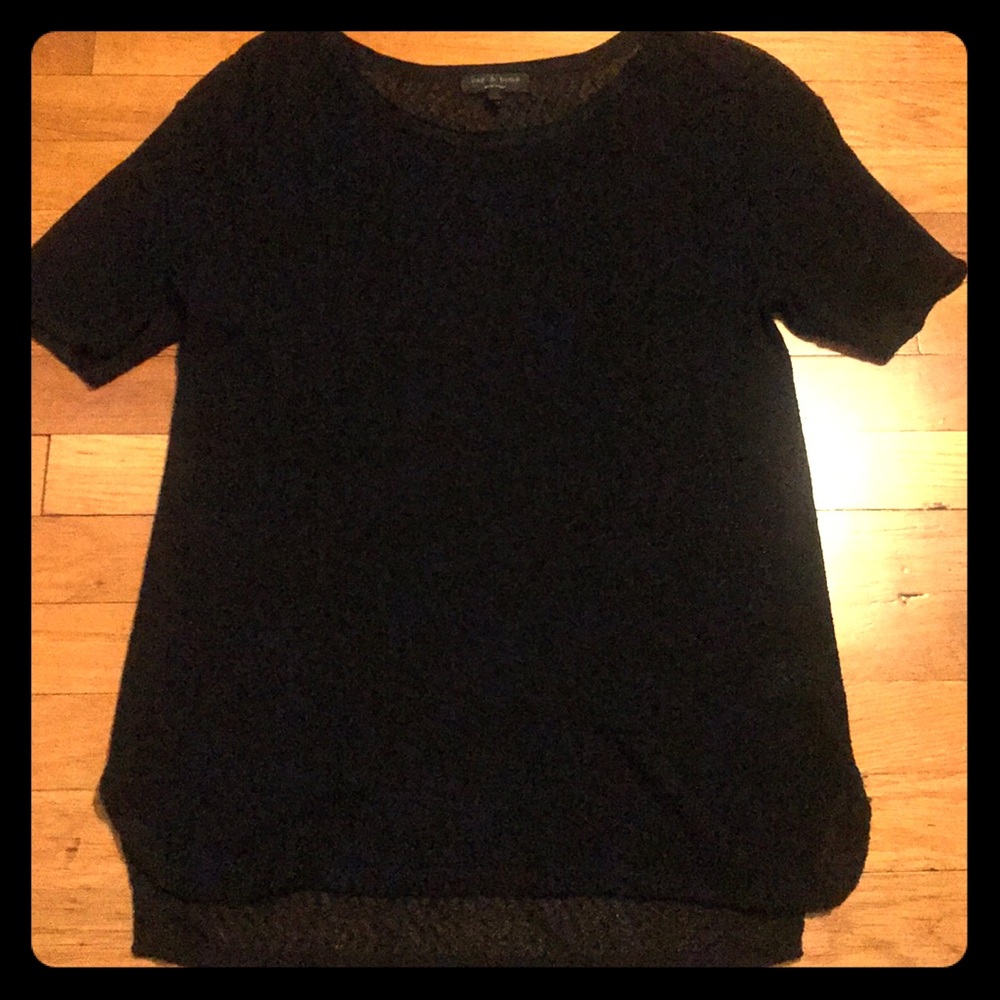 NWOT! Rag & Bone Sheer Black Top 🖤